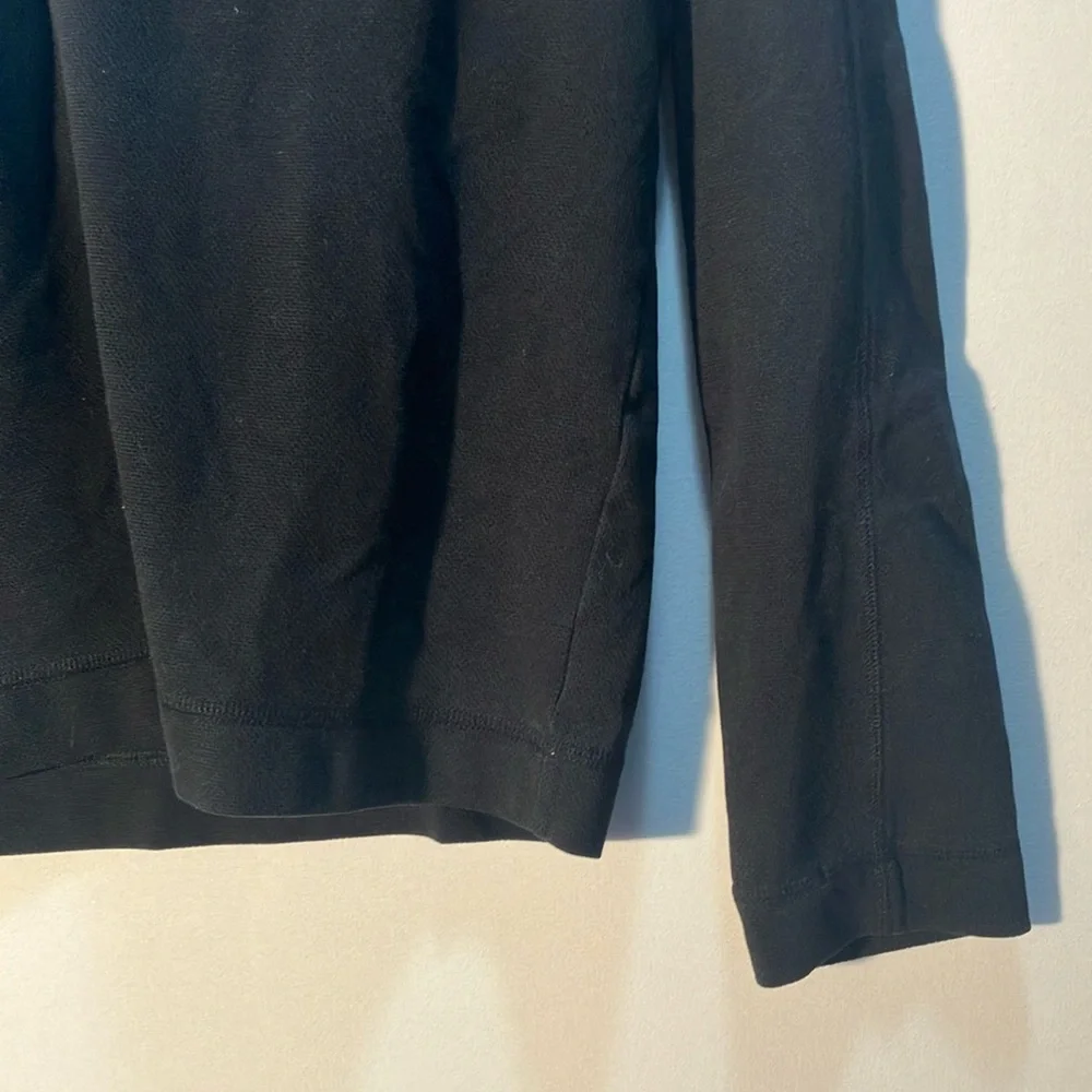 Banana Republic Core Temp Black Zip-Up Sweater